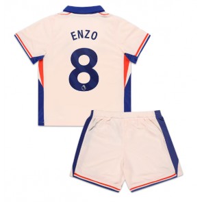 Chelsea Enzo Fernandez #8 Dětské Venkovní dres komplet 2024-25 Krátký Rukáv (+ trenýrky)
